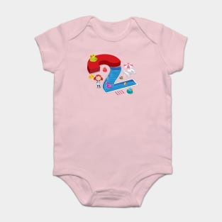 I am two years old toddler girl Baby Bodysuit